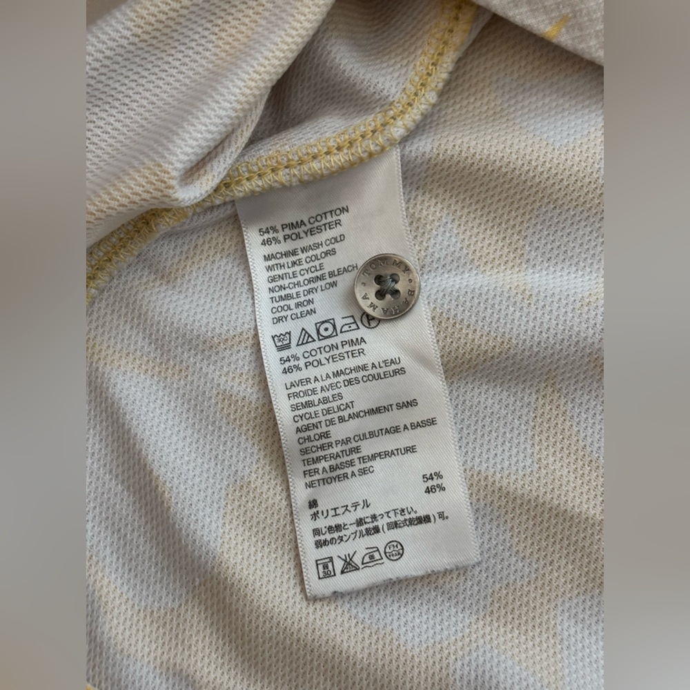Tommy Bahama Tropical Yellow Floral Polo Shirt - Picture 6 of 8